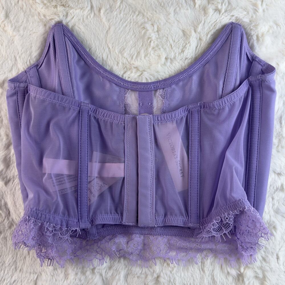 NWT Victoria’s Secret Dream Angels Floral Embroidered Strapless Corset Top S - Picture 2 of 6